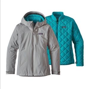 Ladies large Patagonia coat w/ waterproof layer